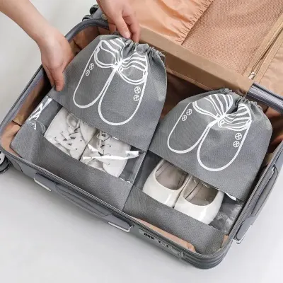 2 Pcs Travel Shoe Bag